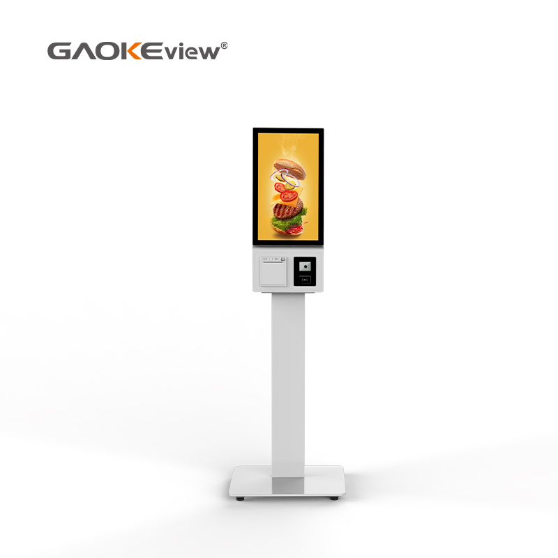 Floor standing self-service ordering machine