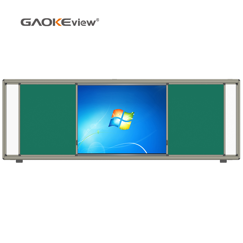 Interactive Smart Board with Sliding Green Boards