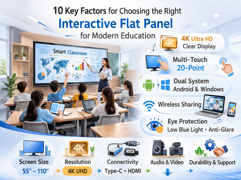 10 Key Parameters Schools Should Consider When Purchasing an Interactive Flat Panel